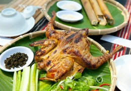 Gà sa lửa Pleiku – Món nướng than hồng thơm lừng, đậm vị phố núi