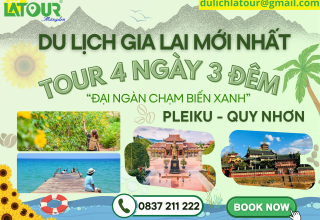 Tour Gia Lai - Quy Nhơn 4 Ngày 3 Đêm | Đại Ngàn Chạm Biển Xanh 2026