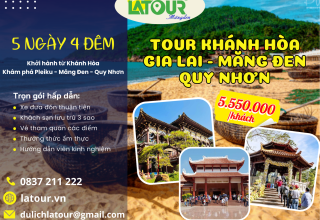 Tour Khánh Hòa - Gia Lai - Măng Đen - Quy Nhơn 5 Ngày 4 Đêm