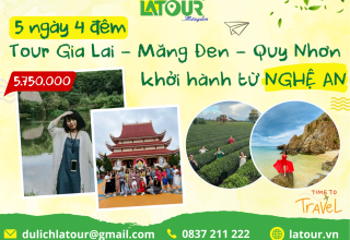 Tour Nghệ An - Gia Lai - Măng Đen - Quy Nhơn 5 Ngày 4 Đêm