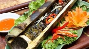 Thưởng thức Bò nướng ống tre Gia Lai - Đặc sản núi rừng Tây Nguyên