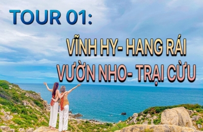 Tour du lịch Hang Rái- Vĩnh Hy- Vườn Nho- Đồng Cừu 