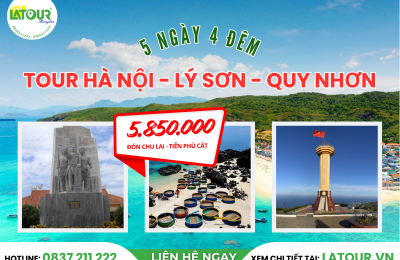 Tour Hà Nội - Lý Sơn - Quy Nhơn 5 Ngày 4 Đêm