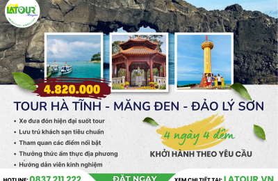 Tour Hà Tĩnh - Măng Đen - Đảo Lý Sơn 4 Ngày 4 Đêm