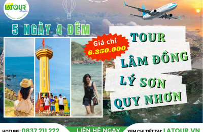 Tour Lâm Đồng - Lý Sơn - Quy Nhơn 5 Ngày 4 Đêm