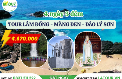 Tour Lâm Đồng - Măng Đen - Đảo Lý Sơn 4 Ngày 3 Đêm