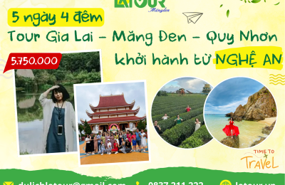 Tour Nghệ An - Gia Lai - Măng Đen - Quy Nhơn 5 Ngày 4 Đêm