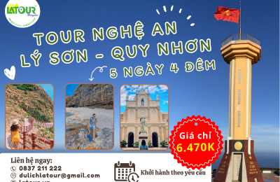 Tour Nghệ An - Lý Sơn - Quy Nhơn 5 Ngày 4 Đêm
