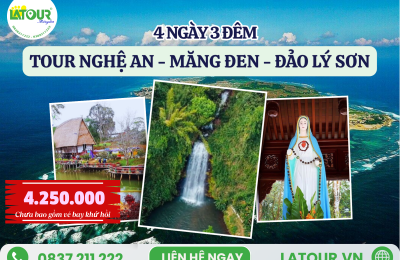 Tour Nghệ An - Măng Đen - Đảo Lý Sơn 4 Ngày 3 Đêm
