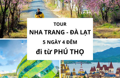 Tour Nha Trang Đà Lạt 5 ngày 4 đêm đi từ Phú Thọ