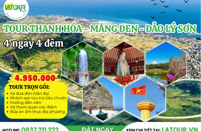 Tour Thanh Hóa - Măng Đen - Đảo Lý Sơn 4 Ngày 4 Đêm