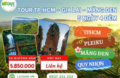 Tour TP.HCM - Gia Lai - Măng Đen - Quy Nhơn 5 Ngày 4 Đêm