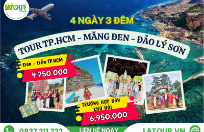 Tour TP.HCM - Măng Đen - Đảo Lý Sơn 4 Ngày 3 Đêm