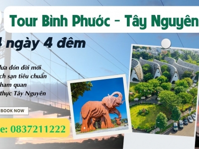 Tour Bình Phước Tây Nguyên 4 ngày 4 đêm