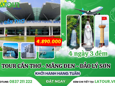 Tour Cần Thơ - Măng Đen - Đảo Lý Sơn 4 Ngày 3 Đêm