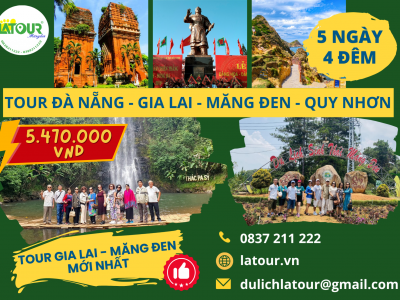 Tour Đà Nẵng - Gia Lai - Măng Đen - Quy Nhơn 5 Ngày 4 Đêm