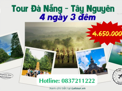 Tour Đà Nẵng Tây Nguyên 4 ngày 3 đêm