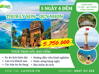 Tour Đảo Lý Sơn - Quy Nhơn 5 Ngày 4 Đêm