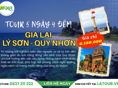Tour Gia Lai - Lý Sơn - Quy Nhơn 5 Ngày 4 Đêm