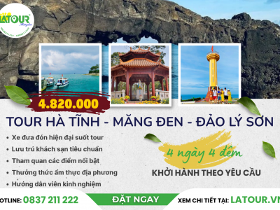 Tour Hà Tĩnh - Măng Đen - Đảo Lý Sơn 4 Ngày 4 Đêm