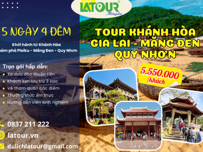 Tour Khánh Hòa - Gia Lai - Măng Đen - Quy Nhơn 5 Ngày 4 Đêm