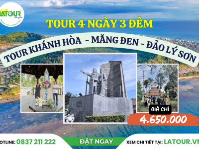 Tour Khánh Hòa - Măng Đen - Đảo Lý Sơn 4 Ngày 3 Đêm