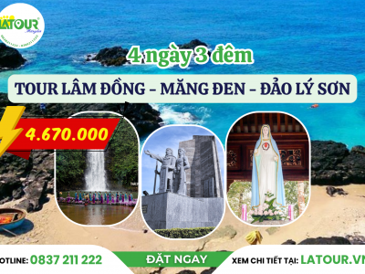Tour Lâm Đồng - Măng Đen - Đảo Lý Sơn 4 Ngày 3 Đêm