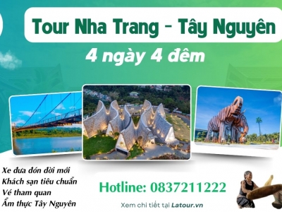 Tour Nha Trang Tây Nguyên 4 ngày 4 đêm
