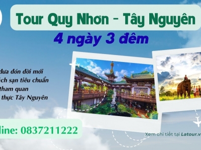 Tour Quy Nhơn Tây Nguyên 4 ngày 3 đêm