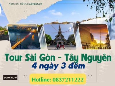Tour Sài Gòn đi Tây Nguyên 4 ngày 3 đêm