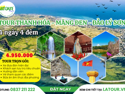 Tour Thanh Hóa - Măng Đen - Đảo Lý Sơn 4 Ngày 4 Đêm