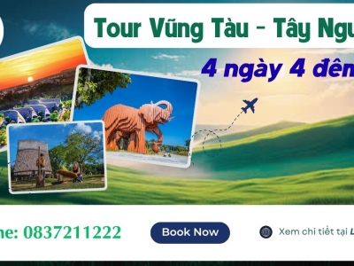 Tour Vũng Tàu Tây Nguyên 4 ngày 4 đêm