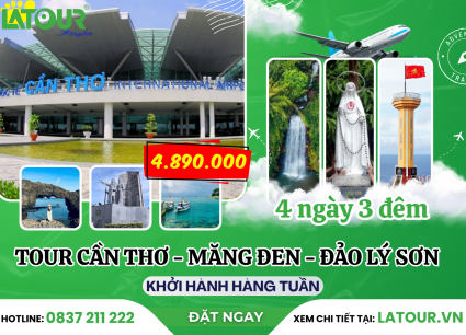 Tour Cần Thơ - Măng Đen - Đảo Lý Sơn 4 Ngày 3 Đêm