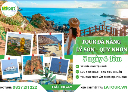 Tour Đà Nẵng - Lý Sơn - Quy Nhơn 5 Ngày 4 Đêm
