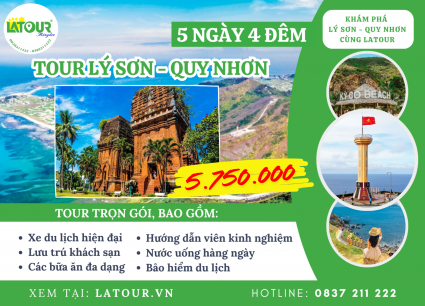 Tour Đảo Lý Sơn - Quy Nhơn 5 Ngày 4 Đêm