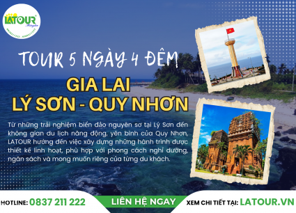 Tour Gia Lai - Lý Sơn - Quy Nhơn 5 Ngày 4 Đêm