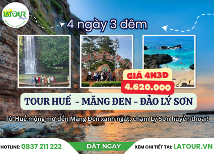 Tour Huế - Măng Đen - Đảo Lý Sơn 4 Ngày 3 Đêm