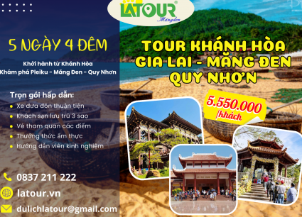 Tour Khánh Hòa - Gia Lai - Măng Đen - Quy Nhơn 5 Ngày 4 Đêm