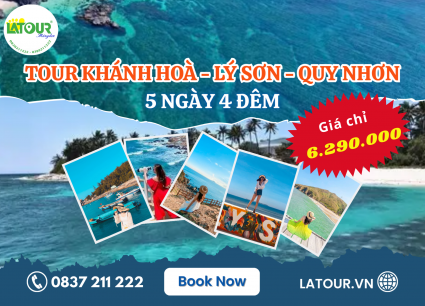Tour Khánh Hòa - Lý Sơn - Quy Nhơn 5 Ngày 4 Đêm