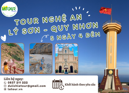 Tour Nghệ An - Lý Sơn - Quy Nhơn 5 Ngày 4 Đêm