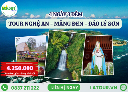 Tour Nghệ An - Măng Đen - Đảo Lý Sơn 4 Ngày 3 Đêm
