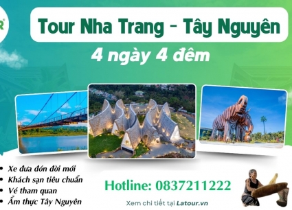 Tour Nha Trang Tây Nguyên 4 ngày 4 đêm