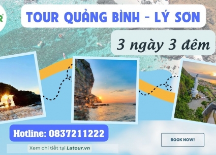 Tour Quảng Bình - Lý Sơn 3 ngày 3 đêm