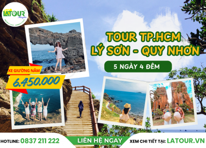 Tour TP.HCM - Lý Sơn - Quy Nhơn 5 Ngày 4 Đêm