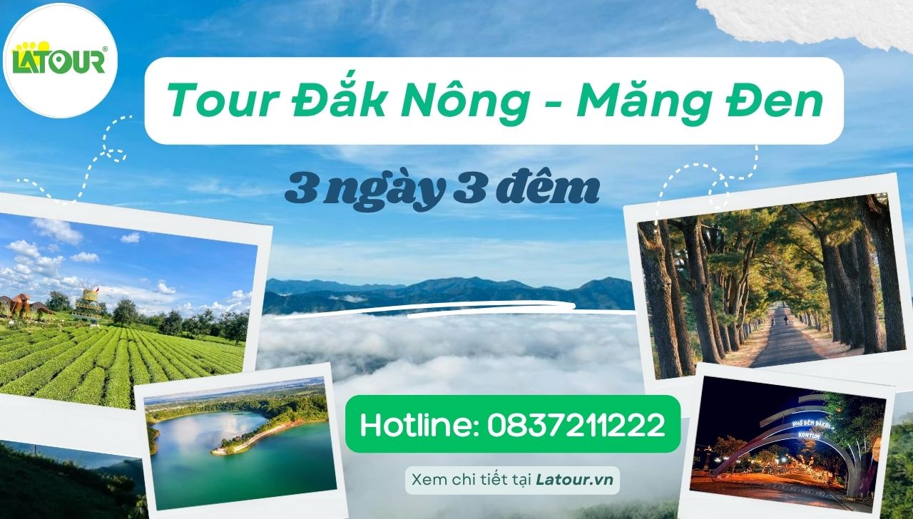 Tour Đắk Nông Măng Đen 3 ngày 3 đêm ngày 1