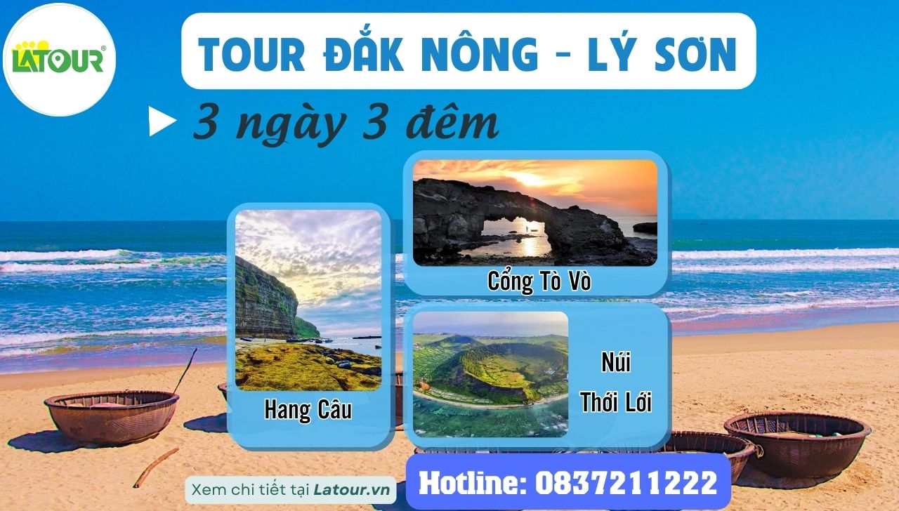 Tour Đắk Nông - Lý Sơn 3 ngày 3 đêm