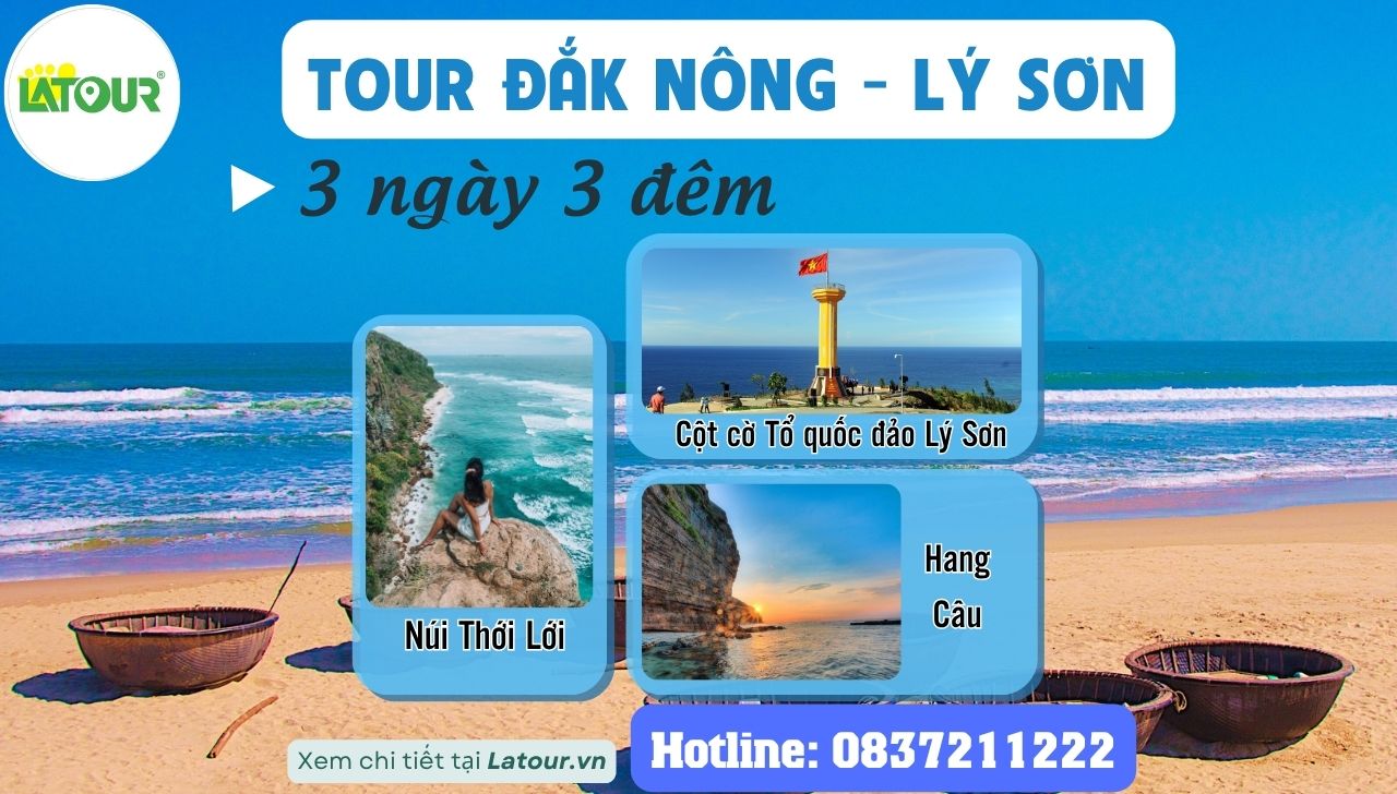 Tour Đắk Nông - Lý Sơn 3 ngày 3 đêm