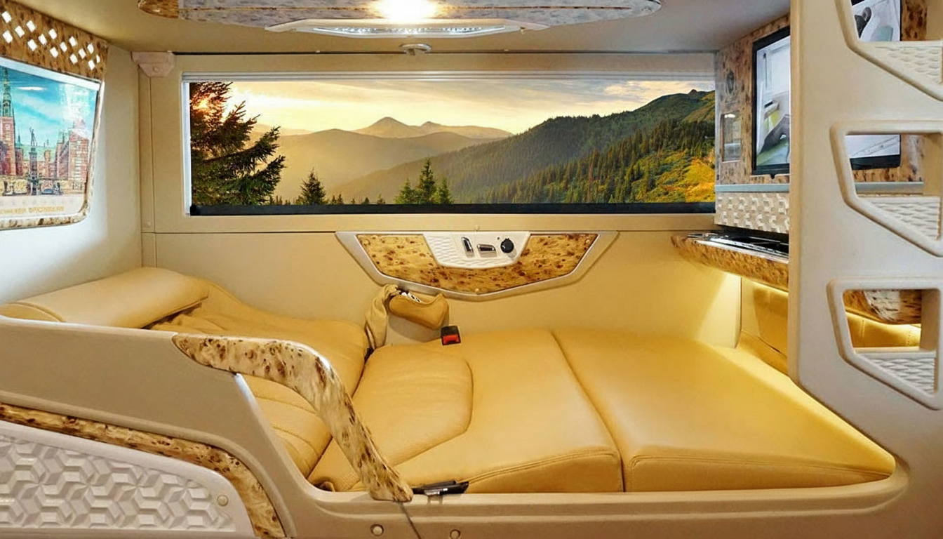 Nội thất xe giường nằm cao cấp