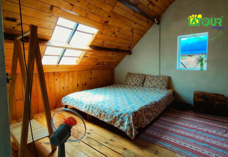 Phòng giường đôi hướng ra núi  tại Shabbat Home Măng Đen