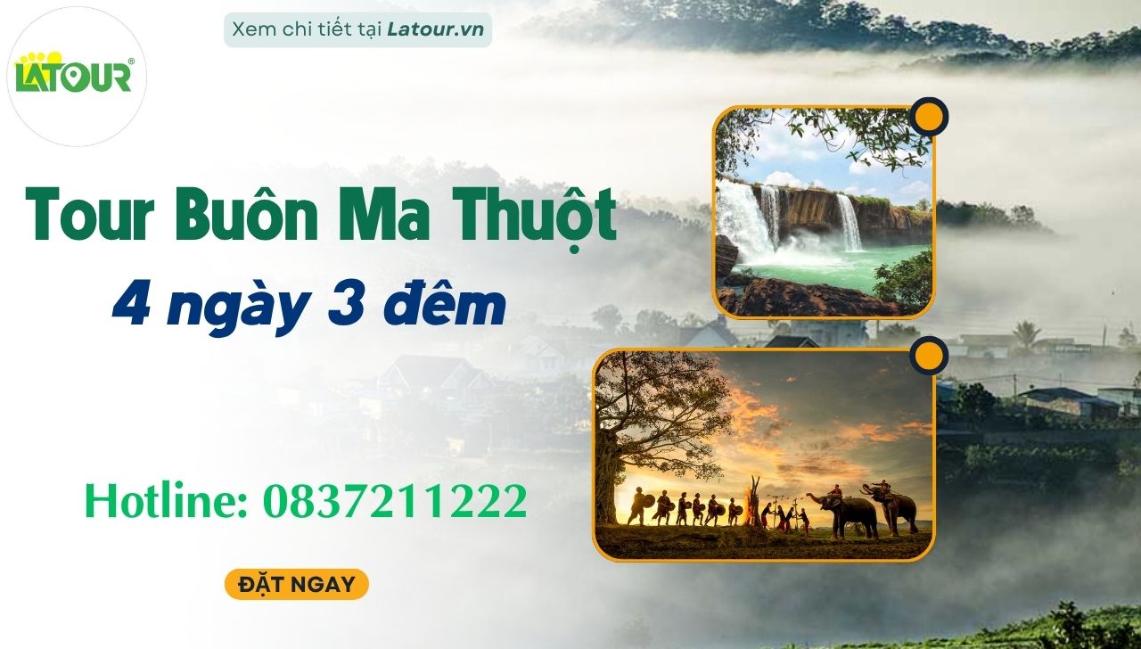 Tour Du lịch Buôn Ma Thuột 4 ngày 3 đêm